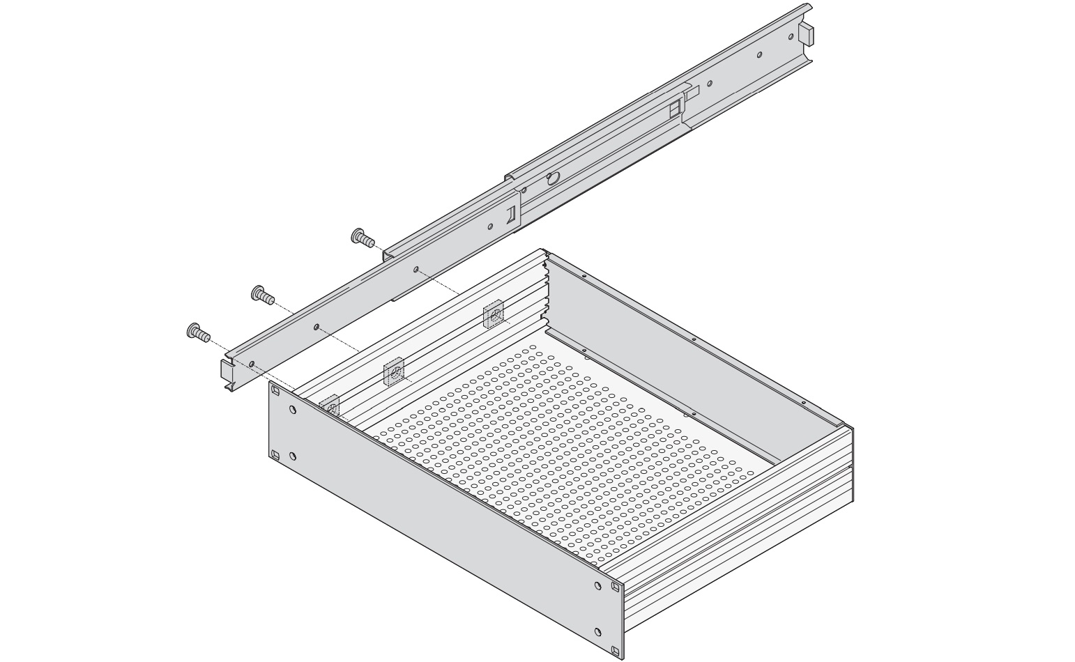 מסילה טלסקופית למארז 19 אינץ SCHROFF 20860-131